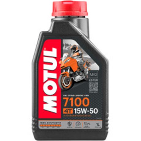 Motul 7100 / 15W-50 Synthetic 4T Engine Oil - 1 Liters