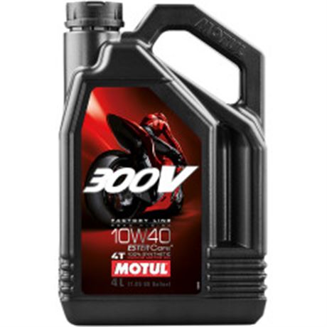 Motul 300V / 10W-40 Factory Line Road Racing Synthetic 4T Engine Oil - 4 Liter