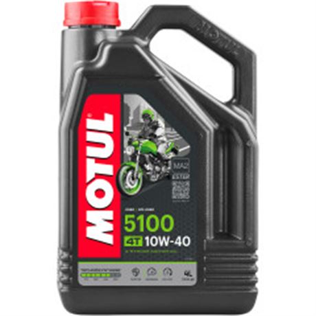 Motul 5100 / 10W-40 Synthetic Blend 4T Engine Oil - 4 Liters