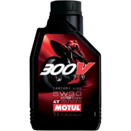 Motul 300V / 5W-30 Factory Line Road Racing Synthetic 4T Engine Oil - 1 Liter
