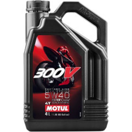 Motul 300V / 5W-40 Factory Line Road Racing Synthetic 4T Engine Oil - 4 Liter