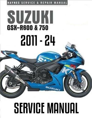 2011 - 24 GSXR 600 / 750 Service Manual - PDF Download