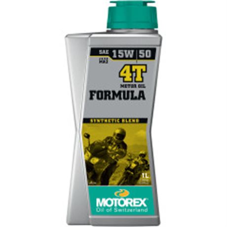 MotoRex Formula 15W50 Synthetic Blend 4T Engine Oil - 1 Liter