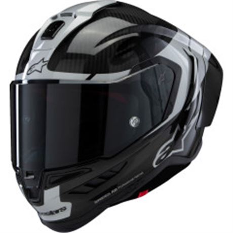 Alpinestars 2X-LARGE SR10 Silver / Black / Carbon Helmet