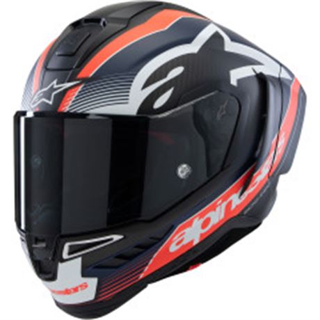 Alpinestars 2X-LARGE SR10 Matte Black / Carbon Red / Blue Helmet