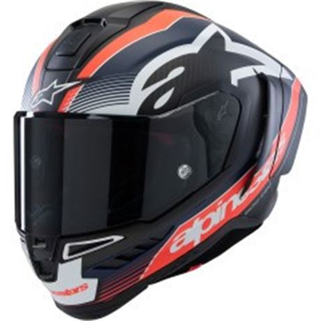 Alpinestars X-LARGE SR10 Matte Black / Carbon Red / Blue Helmet