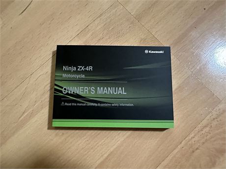 Kawasaki ZX4RR Owners Manual