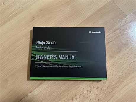 Kawasaki ZX6R Owners Manual