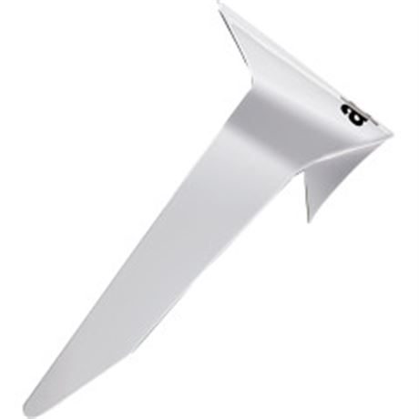 Supertech R10 Helmet Spoiler - Standard - Solid - Gloss White