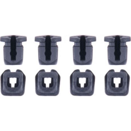 Supertech R10 Helmet Spoiler Connector Set - Black