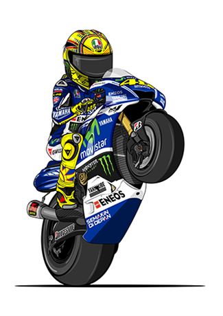 Rossi Movistar Wheelie