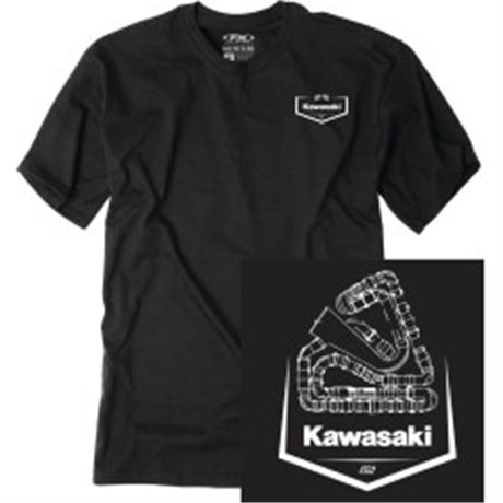 Kawasaki Track T-Shirt - Black - 2XLarge