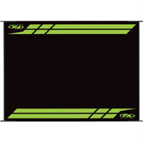 RV Mat - Black/Green - Kawasaki