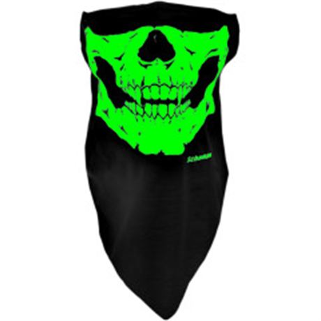 Glow in the Dark Skull Stretch Half-Face Mask