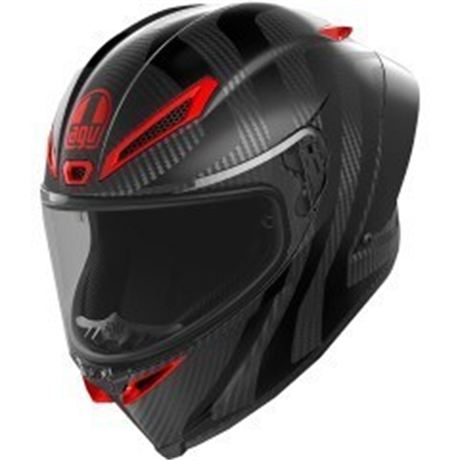 Pista GP RR Helmet - Intrepido - Matte Carbon/Black/Red - XLarge