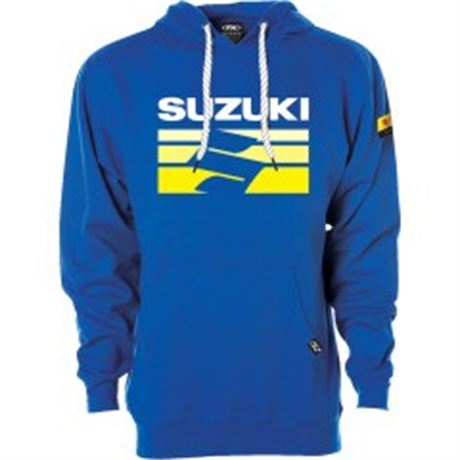 Factory Effex Suzuki Fade Pullover Hoodie - Royal - Large