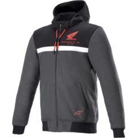 Alpinestars Honda Chrome Street Hoodie - Black/Gray/Red - 4XLarge