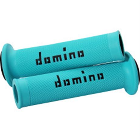 Domino MotoGP Grips - Dual-Compound - Cyan/Black