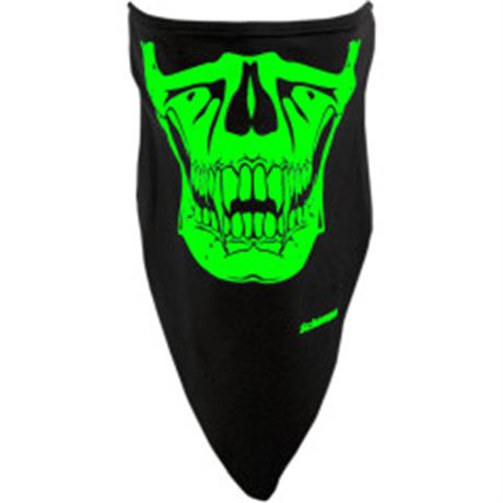 Glow in the Dark Skull Stretch Half-Face Mask