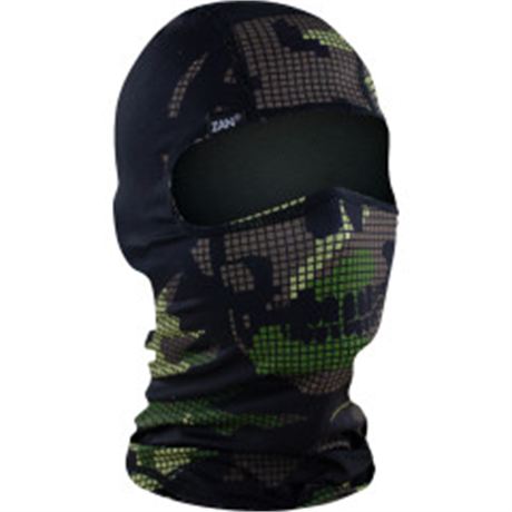 Polyester Balaclava - Digi Woodland Camo Skull