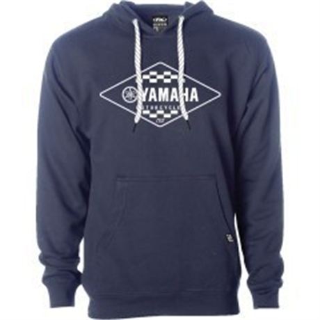 Factory Effex Yamaha Diamond Pullover Hoodie - Navy - 2XLarge