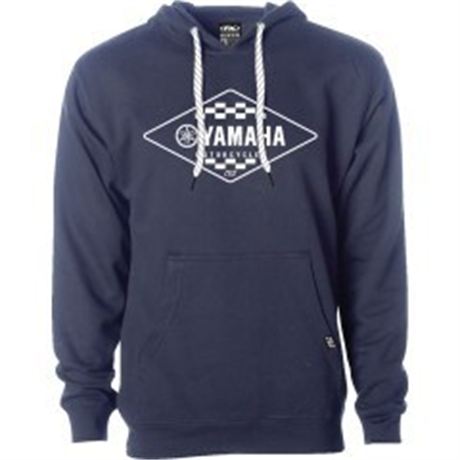 Factory Effex Yamaha Diamond Pullover Hoodie - Navy - XLarge