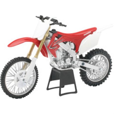 Honda CRF250R Dirt Bike - 1:12 Scale - Red/White/Black