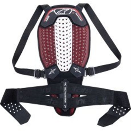 Nucleon Plasma Back Protector - Black/White/Red - Medium