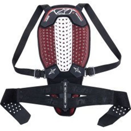 Nucleon Plasma Back Protector - Black/White/Red - XLarge