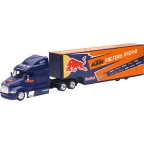 Peterbilt Red Bull KTM Race Team Truck - 1:43 Scale - Blue/Orange