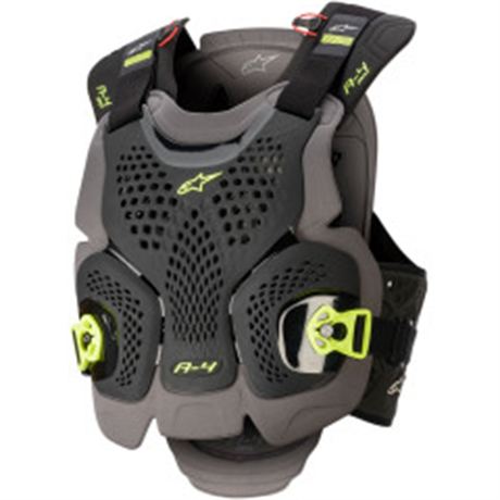 A-4 Max Chest Guard - Black/Anthracite/Yellow Fluo - XSmall/Small