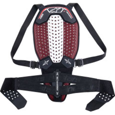 Nucleon Plasma Back Protector - Black/White/Red - XSmall