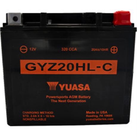 Yuasa GYZ Factory-Activated AGM Maintenance-Free Battery