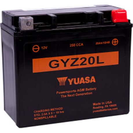 Yuasa GYZ Factory-Activated AGM Maintenance-Free Battery