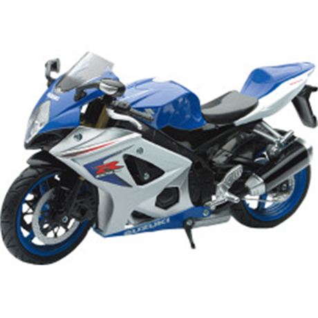 Suzuki GSX-R1000 Sport Bike - 1:12 Scale - Blue/Silver