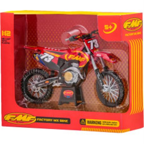 FMF Dirt Bike Replica - 1:12 Scale - Red/Black