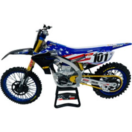 Yamaha YZ450F Motocross of Nations Bike - Eli Tomac - 1:12 Scale - Red/Blue/Yell