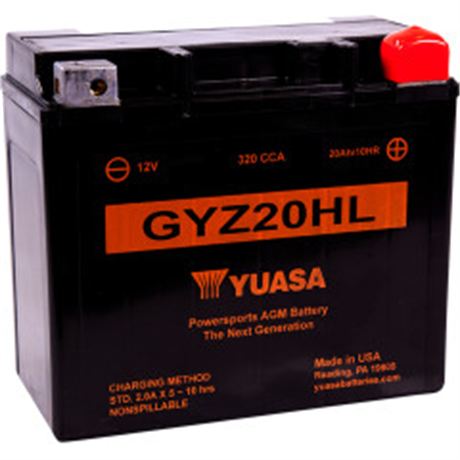 Yuasa GYZ Factory-Activated AGM Maintenance-Free Battery