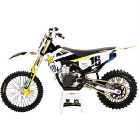 Rockstar Husqvarna Team Bike 2020 - Zach Osborne - 1:12 Scale - White/Black/Yell