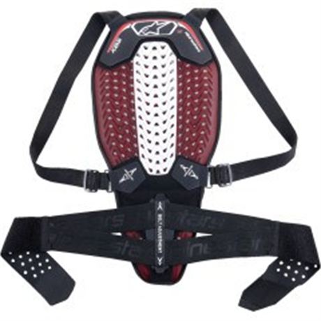 Nucleon Plasma Back Protector - Black/White/Red - Small