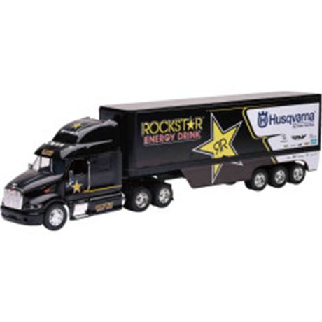 Peterbilt Rockstar Husqvarna Factory Race Team Truck - 1:32 Scale - Black/Yellow