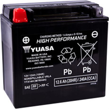 Yuasa High Performance AGM Maintenance-Free Battery