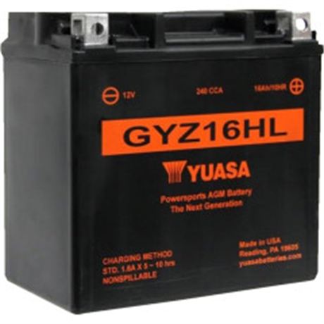 Yuasa GYZ Factory-Activated AGM Maintenance-Free Battery