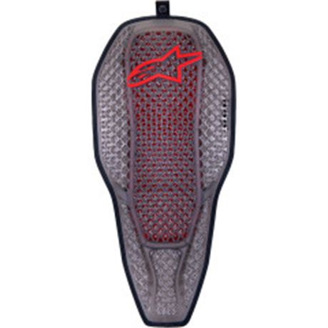 Nucleon Flex Proi Full Back Protector Insert - Transparent Smoke/Red - Small