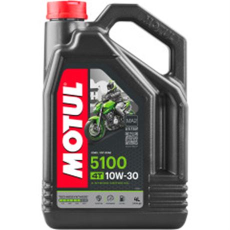 Motul 5100 / 10W-30 Synthetic Blend 4T Engine Oil - 4 Liters