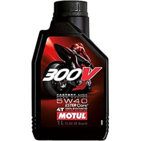 Motul 300V / 5W-40 Factory Line Road Racing Synthetic 4T Engine Oil - 1 Liter