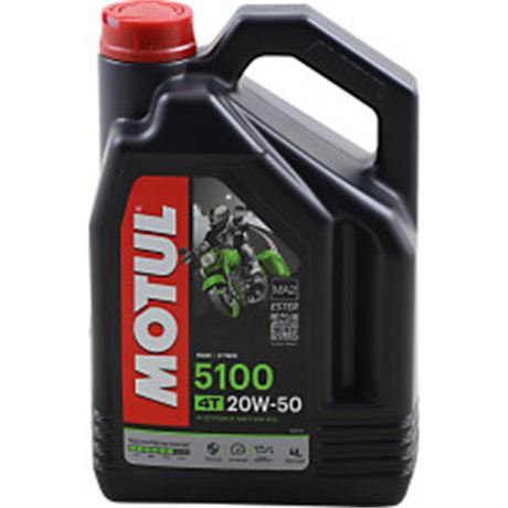 Motul 5100 / 20W-50 Synthetic Blend 4T Engine Oil - 4 Liters