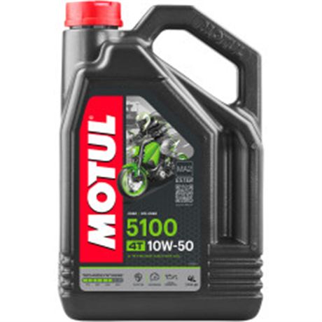 Motul 5100 / 10W-50 Synthetic Blend 4T Engine Oil - 4 Liters