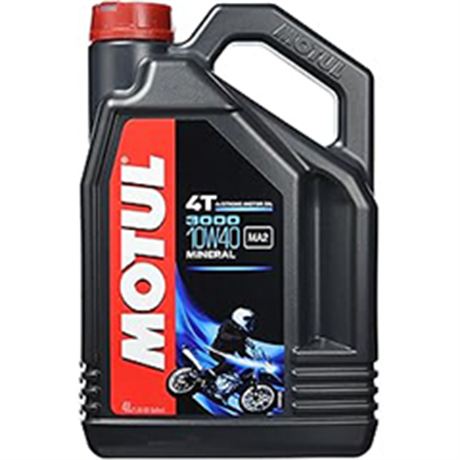 Motul 3000 / 10W-40 Mineral 4T Engine Oil - 4 Liters