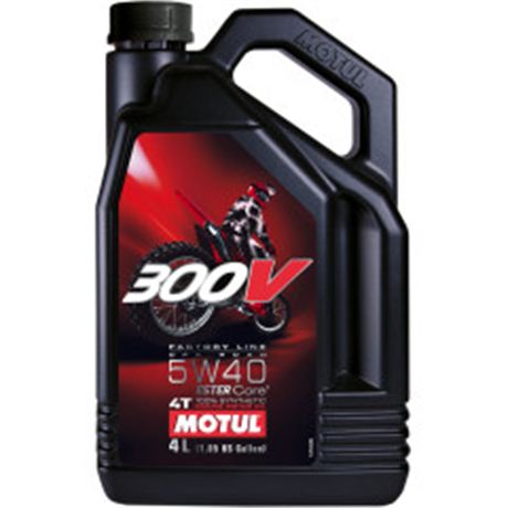 Motul 300V / 5W-40 Factory Line Offroad Synthetic 4T Engine Oil - 4 Liter